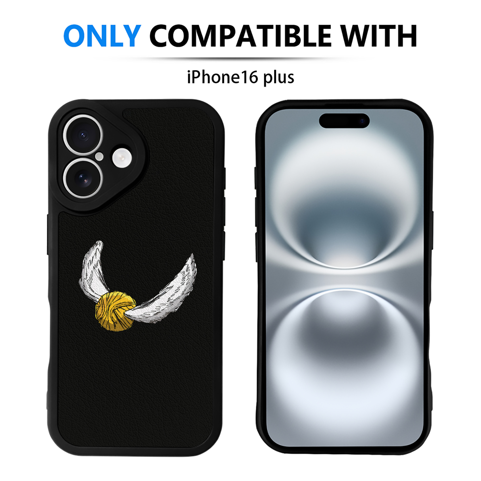 （画像用） Harry Potter ハリー・ポッターシリーズ 【iPhone 16シリーズ対応】シリコンスマホケース（レザー調） 材質：シリコン